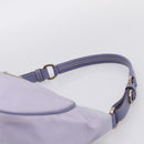 PRADA Shoulder Bag Nylon Lavende Silver Auth 199116A-8