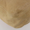 Miu Miu Shoulder Bag Leather 2way Beige Gold Auth 199120A-15