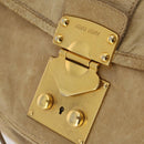 Miu Miu Shoulder Bag Leather 2way Beige Gold Auth 199120A-19