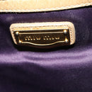 Miu Miu Shoulder Bag Leather 2way Beige Gold Auth 199120A-24