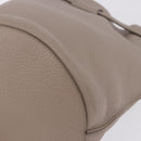 CELINE Big Bag Bucket Hand Bag Leather Gray Silver Auth 199121V-11