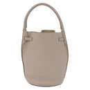 CELINE Big Bag Bucket Hand Bag Leather Gray Silver Auth 199121V-3