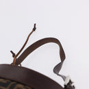 FENDI Zucca Canvas Shoulder Bag Brown Black Auth 199123V-8