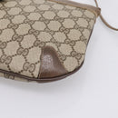 GUCCI GG Supreme Web Sherry Line Bag PVC Beige Gold 904 02 026 Auth 199125-14