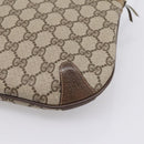 GUCCI GG Supreme Web Sherry Line Bag PVC Beige Gold 904 02 026 Auth 199125-16