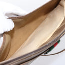 GUCCI GG Supreme Web Sherry Line Bag PVC Beige Gold 904 02 026 Auth 199125-21