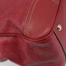 GUCCI GG Canvas Guccissima Princi Hand Bag Leather Red Gold 177052 Auth 199127A-13