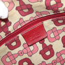 GUCCI GG Canvas Guccissima Princi Hand Bag Leather Red Gold 177052 Auth 199127A-16