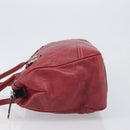 GUCCI GG Canvas Guccissima Princi Hand Bag Leather Red Gold 177052 Auth 199127A-5