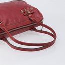 GUCCI GG Canvas Guccissima Princi Hand Bag Leather Red Gold 177052 Auth 199127A-7