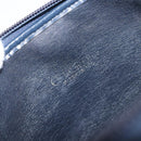 Christian Dior Trotter Canvas Shoulder Bag Navy Gold Auth 199128-19