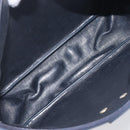 Christian Dior Trotter Canvas Shoulder Bag Navy Gold Auth 199128-12