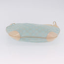 GUCCI GG Canvas Shoulder Bag Outlet Light Blue Gold 001 4158 Auth 199129V-10