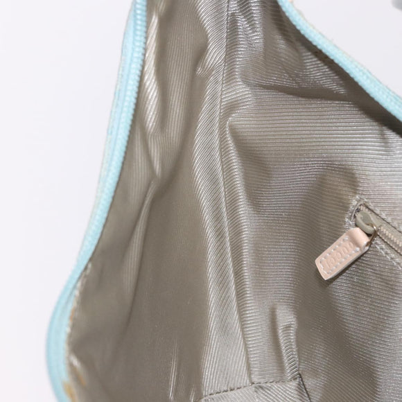 GUCCI GG Canvas Shoulder Bag Outlet Light Blue Gold 001 4158 Auth 199129V