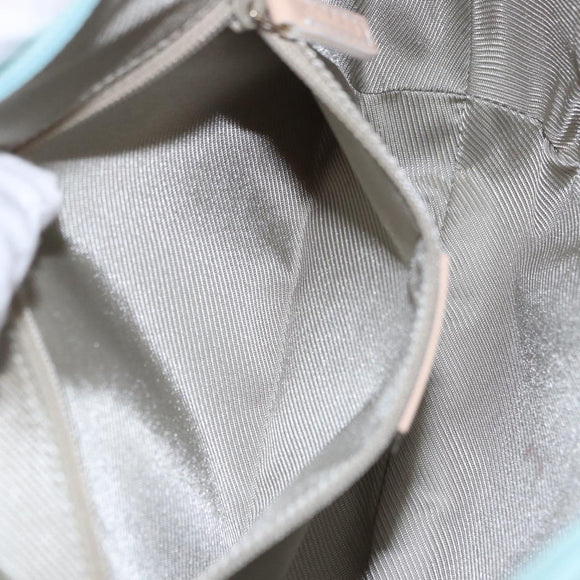 GUCCI GG Canvas Shoulder Bag Outlet Light Blue Gold 001 4158 Auth 199129V