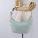 GUCCI GG Canvas Shoulder Bag Outlet Light Blue Gold 001 4158 Auth 199129V-24