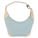 GUCCI GG Canvas Shoulder Bag Outlet Light Blue Gold 001 4158 Auth 199129V-3