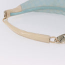 GUCCI GG Canvas Shoulder Bag Outlet Light Blue Gold 001 4158 Auth 199129V-8
