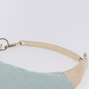GUCCI GG Canvas Shoulder Bag Outlet Light Blue Gold 001 4158 Auth 199129V-9