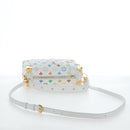LOUIS VUITTON Monogram Multicolor Side Trunk MM Bag White M14046 Auth 199130SM-10
