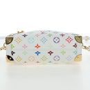 LOUIS VUITTON Monogram Multicolor Side Trunk MM Bag White M14046 Auth 199130SM-6