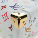 LOUIS VUITTON Monogram Multicolor Side Trunk MM Bag White M14046 Auth 199130SM-18