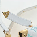 LOUIS VUITTON Monogram Multicolor Side Trunk MM Bag White M14046 Auth 199130SM-24