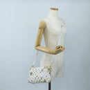 LOUIS VUITTON Monogram Multicolor Side Trunk MM Bag White M14046 Auth 199130SM-29