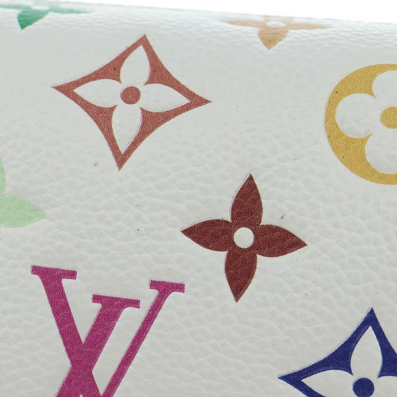 LOUIS VUITTON Monogram Multicolor Side Trunk MM Bag White M14046 Auth 199130SM