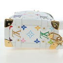 LOUIS VUITTON Monogram Multicolor Side Trunk MM Bag White M14046 Auth 199130SM-5