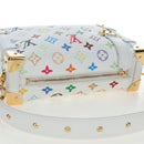 LOUIS VUITTON Monogram Multicolor Side Trunk MM Bag White M14046 Auth 199130SM-7