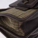 Miu Miu Hand Bag Wool Beige Gold Auth 199131V-9