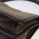 Miu Miu Hand Bag Wool Beige Gold Auth 199131V-16