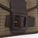 Miu Miu Hand Bag Wool Beige Gold Auth 199131V-17