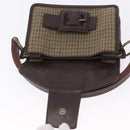 Miu Miu Hand Bag Wool Beige Gold Auth 199131V-10
