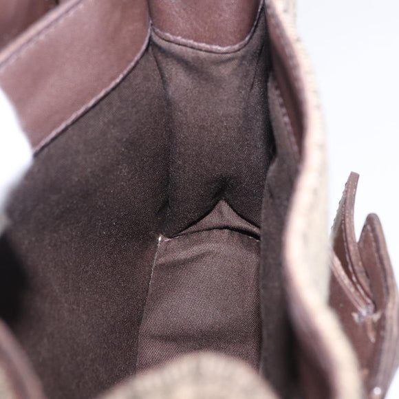 Miu Miu Hand Bag Wool Beige Gold Auth 199131V