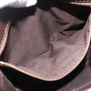 Miu Miu Hand Bag Wool Beige Gold Auth 199131V-25