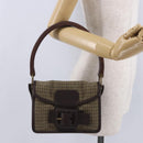 Miu Miu Hand Bag Wool Beige Gold Auth 199131V-26
