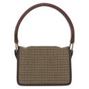 Miu Miu Hand Bag Wool Beige Gold Auth 199131V-2