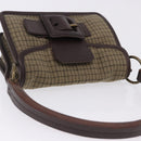 Miu Miu Hand Bag Wool Beige Gold Auth 199131V-6