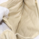 CHANEL Multi Case Matelasse Pouch Leather Ivory Gold CC Auth 199133-12