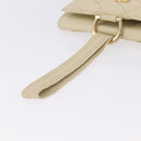 CHANEL Multi Case Matelasse Pouch Leather Ivory Gold CC Auth 199133-7