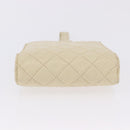 CHANEL Multi Case Matelasse Pouch Leather Ivory Gold CC Auth 199133-5