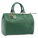 LOUIS VUITTON Epi Speedy 25 Hand Bag Borneo Green M43014 LV Auth 199134V-1