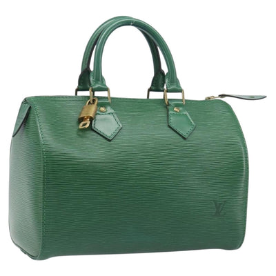 LOUIS VUITTON Epi Speedy 25 Hand Bag Borneo Green M43014 LV Auth 199134V