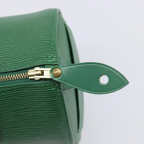 LOUIS VUITTON Epi Speedy 25 Hand Bag Borneo Green M43014 LV Auth 199134V