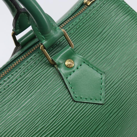LOUIS VUITTON Epi Speedy 25 Hand Bag Borneo Green M43014 LV Auth 199134V