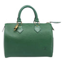 LOUIS VUITTON Epi Speedy 25 Hand Bag Borneo Green M43014 LV Auth 199134V-13