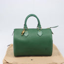 LOUIS VUITTON Epi Speedy 25 Hand Bag Borneo Green M43014 LV Auth 199134V-25