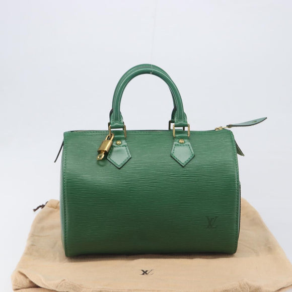 LOUIS VUITTON Epi Speedy 25 Hand Bag Borneo Green M43014 LV Auth 199134V